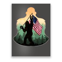 Big Foot American Flag Poster