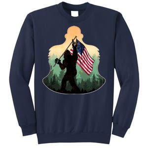 Big Foot American Flag Sweatshirt