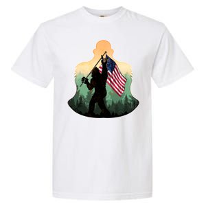 Big Foot American Flag Garment-Dyed Heavyweight T-Shirt