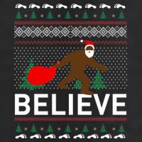 Big Foot Believe Ugly Christmas Sweater 11oz C Handle Ceramic Mug