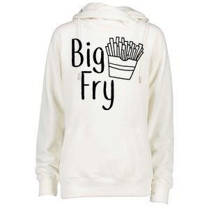 Big Fry Womens Funnel Neck Pullover Hood