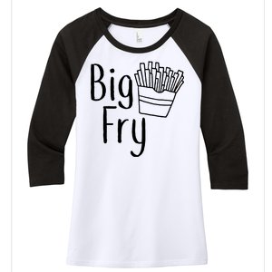 Big Fry Women's Tri-Blend 3/4-Sleeve Raglan Shirt