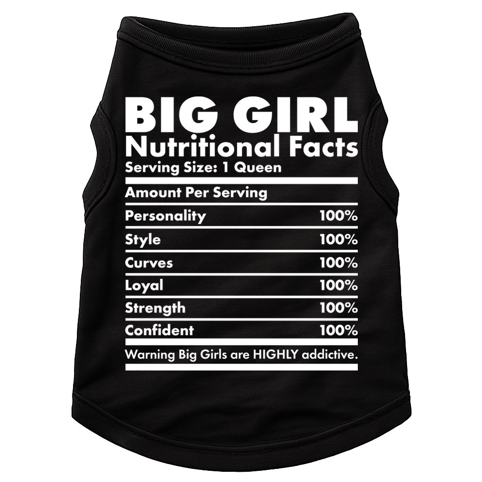 Big Girl Nutritional Facts Doggie Tank