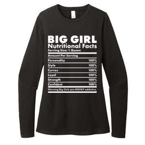 Big Girl Nutritional Facts Womens CVC Long Sleeve Shirt