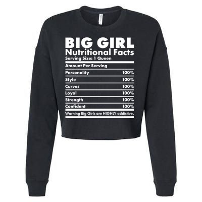Big Girl Nutritional Facts Cropped Pullover Crew