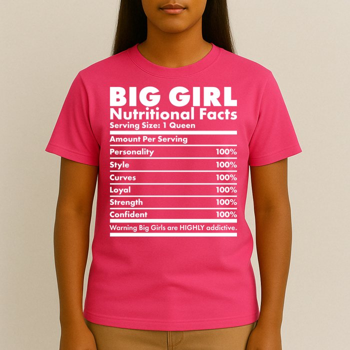 Big Girl Nutritional Facts T-Shirt