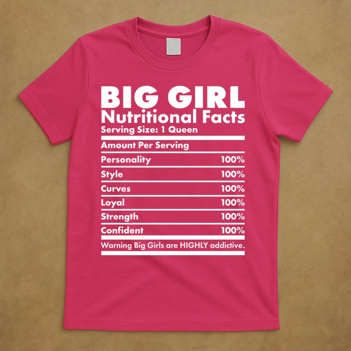 Big Girl Nutritional Facts T-Shirt
