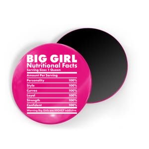 Big Girl Nutritional Facts Magnet