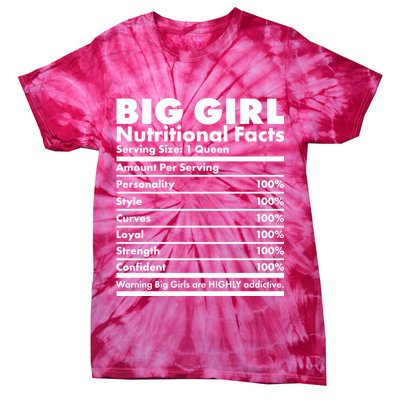 Big Girl Nutritional Facts Tie-Dye T-Shirt