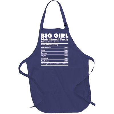 Big Girl Nutritional Facts Full-Length Apron With Pockets