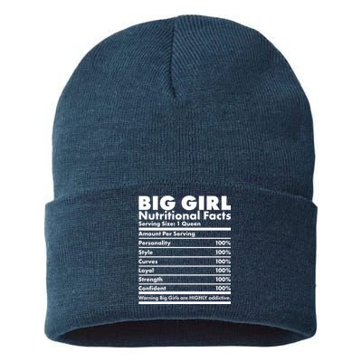 Big Girl Nutritional Facts Sustainable Knit Beanie