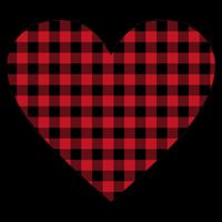 Big Heart Red Plaid Valentines Day Zip Tote Bag