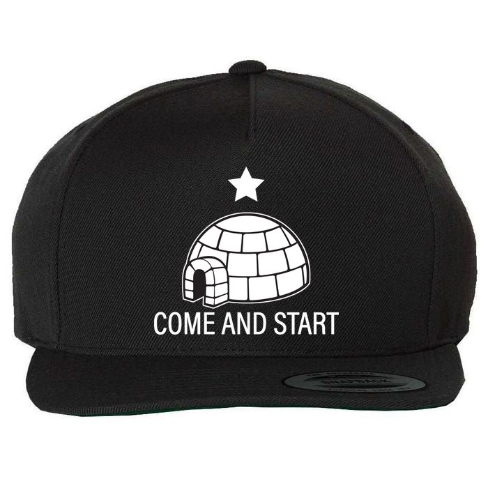 Big Igloo Boogaloo Come And Start Wool Snapback Cap