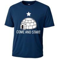Big Igloo Boogaloo Come And Start Cooling Performance Crew T-Shirt