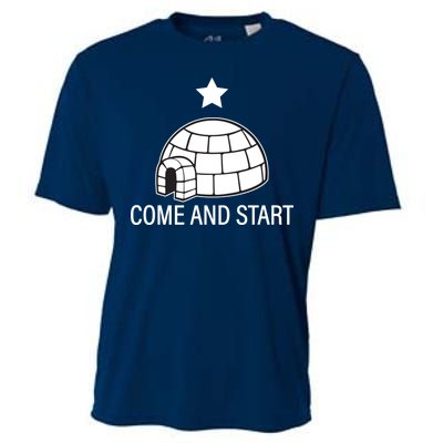 Big Igloo Boogaloo Come And Start Cooling Performance Crew T-Shirt