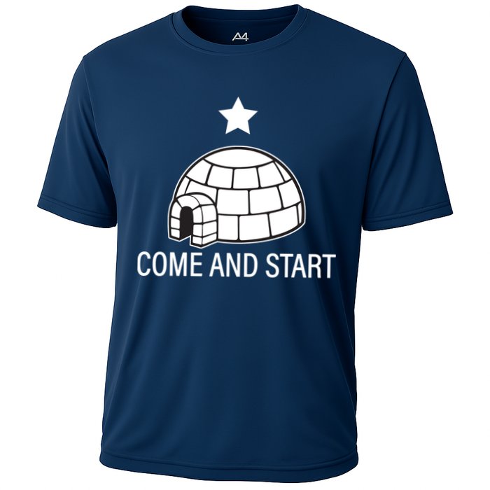 Big Igloo Boogaloo Come And Start Cooling Performance Crew T-Shirt