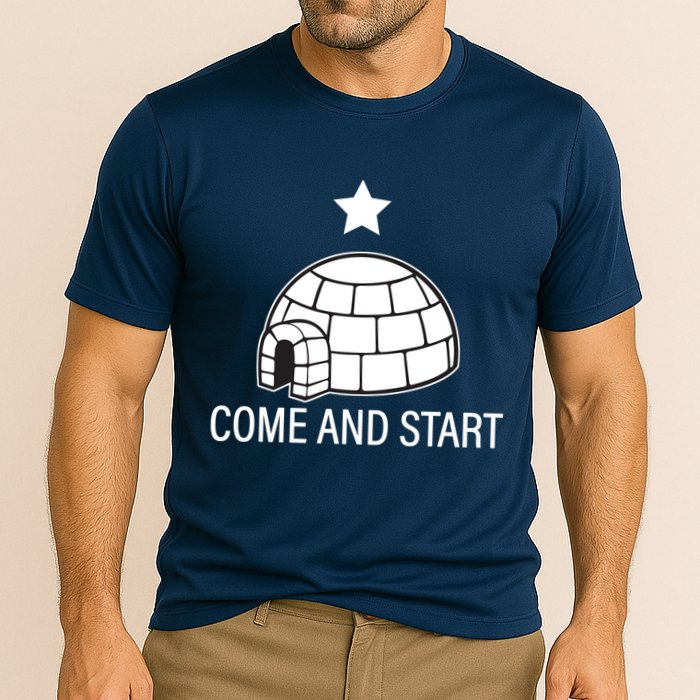Big Igloo Boogaloo Come And Start Cooling Performance Crew T-Shirt
