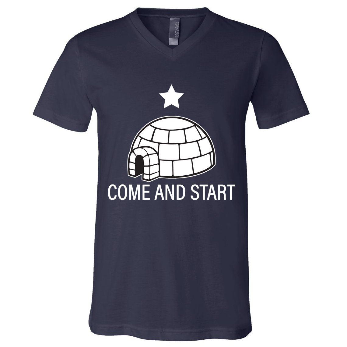 Big Igloo Boogaloo Come And Start V-Neck T-Shirt