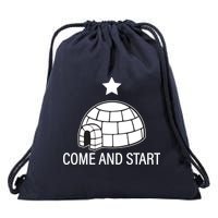 Big Igloo Boogaloo Come And Start Drawstring Bag