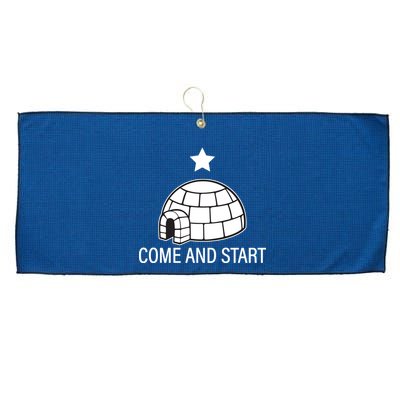 Big Igloo Boogaloo Come And Start Large Microfiber Waffle Golf Towel