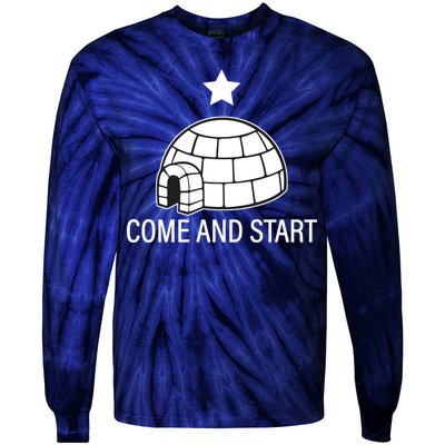 Big Igloo Boogaloo Come And Start Tie-Dye Long Sleeve Shirt