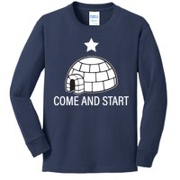 Big Igloo Boogaloo Come And Start Kids Long Sleeve Shirt