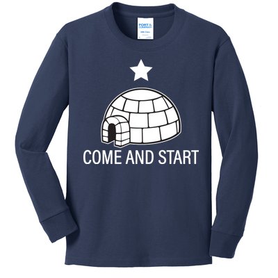 Big Igloo Boogaloo Come And Start Kids Long Sleeve Shirt