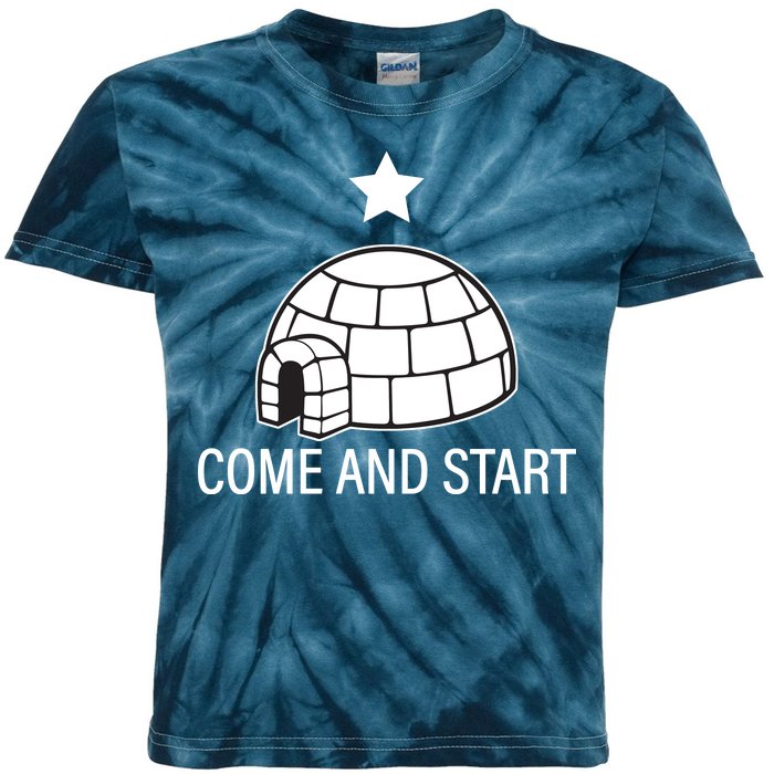 Big Igloo Boogaloo Come And Start Kids Tie-Dye T-Shirt