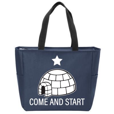 Big Igloo Boogaloo Come And Start Zip Tote Bag