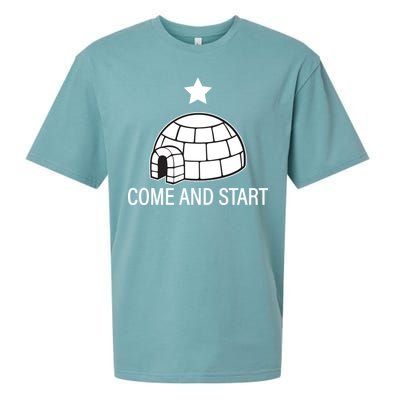 Big Igloo Boogaloo Come And Start Sueded Cloud Jersey T-Shirt