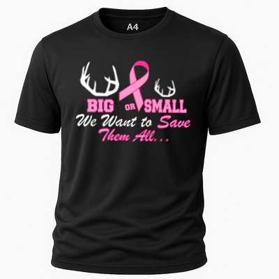 Big Or Small Want To Save Them All Breast Cancer Racks Performance Shirt
