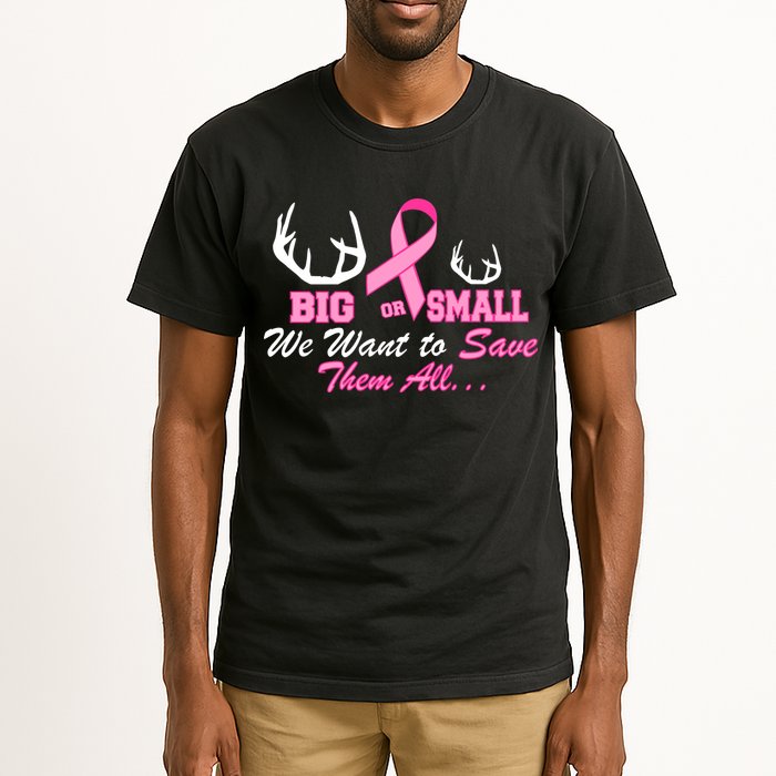 Big Or Small Want To Save Them All Breast Cancer Racks Tall T-Shirt