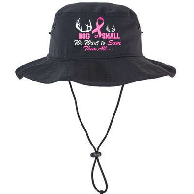 Big Or Small Want To Save Them All Breast Cancer Racks Bucket Hat