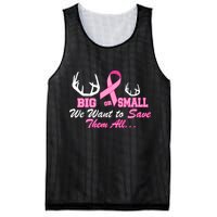 Big Or Small Want To Save Them All Breast Cancer Racks Mesh Reversible Basketball Jersey Tank