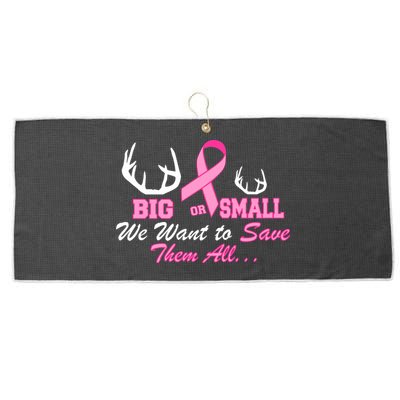 Big Or Small Want To Save Them All Breast Cancer Racks Large Microfiber Waffle Golf Towel
