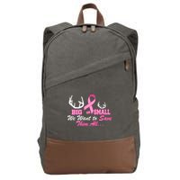 Big Or Small Want To Save Them All Breast Cancer Racks Cotton Canvas Backpack