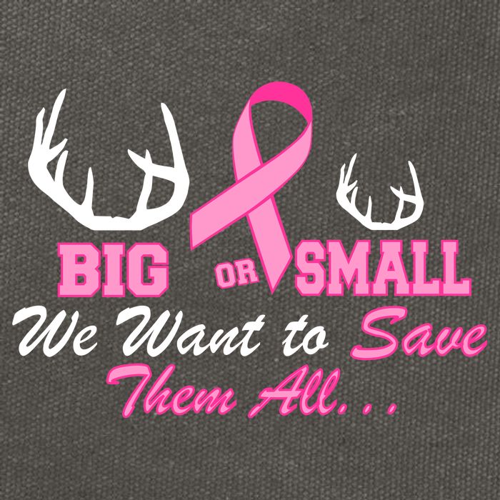Big Or Small Want To Save Them All Breast Cancer Racks Cotton Canvas Backpack