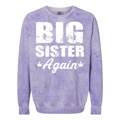 Big Sister Again Colorblast Crewneck Sweatshirt