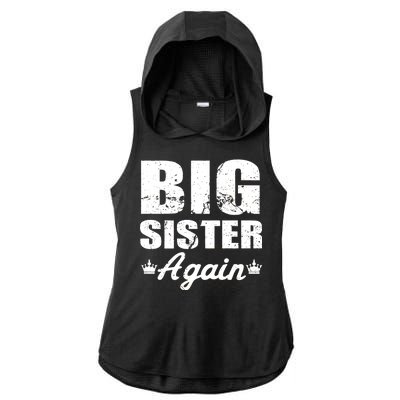 Big Sister Again Ladies PosiCharge Tri-Blend Wicking Draft Hoodie Tank