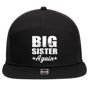 Big Sister Again 7 Panel Mesh Trucker Snapback Hat