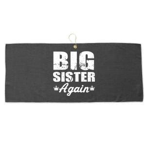 Big Sister Again Large Microfiber Waffle Golf Towel