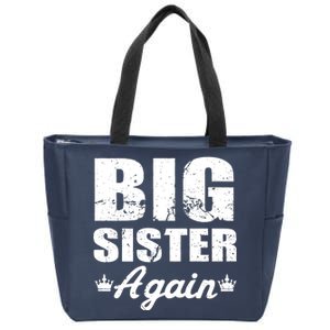 Big Sister Again Zip Tote Bag