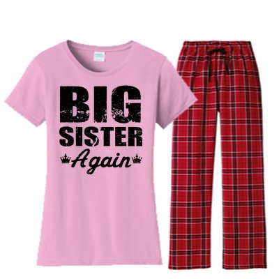 Big Sister Again Women's Flannel Pajama Set