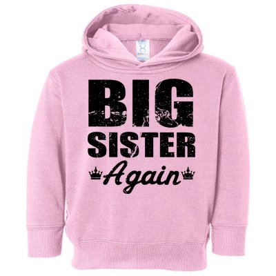 Big Sister Again Toddler Hoodie
