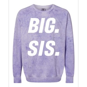 Big Sister Announcement Big Sis Colorblast Crewneck Sweatshirt