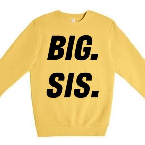 Big Sister Announcement Big Sis Premium Crewneck Sweatshirt