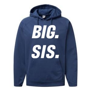 Big Sister Announcement Big Sis Performance Fleece Hoodie