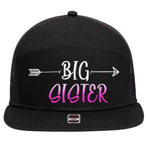 Big Sister Arrow 7 Panel Mesh Trucker Snapback Hat