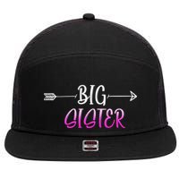 Big Sister Arrow 7 Panel Mesh Trucker Snapback Hat