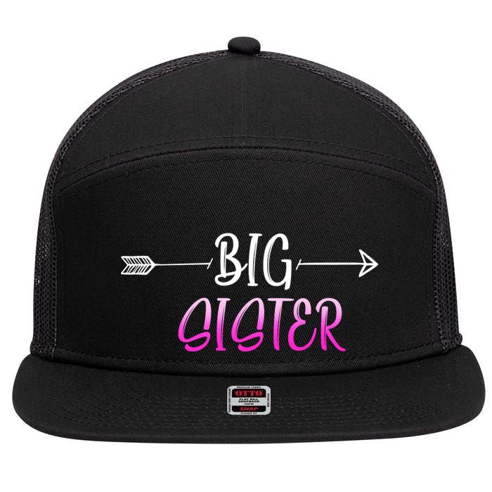 Big Sister Arrow 7 Panel Mesh Trucker Snapback Hat